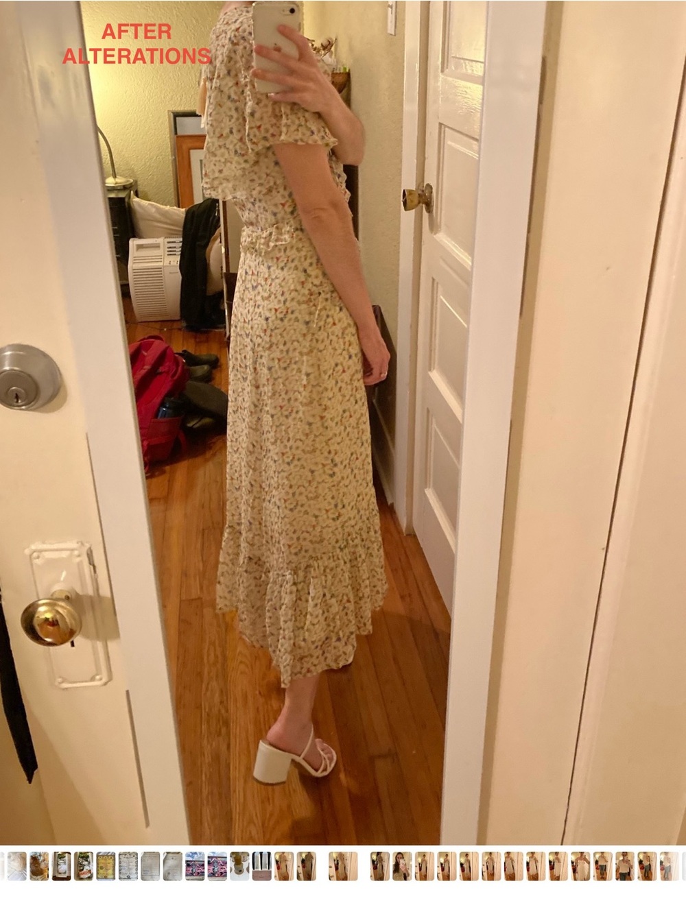 Doen Antoinette Dress - yellow Victorian floral - XS - ALTERATION - Picture 16 of 16